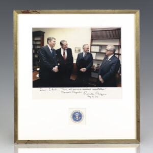 Ronald Reagan Signed Photograph.