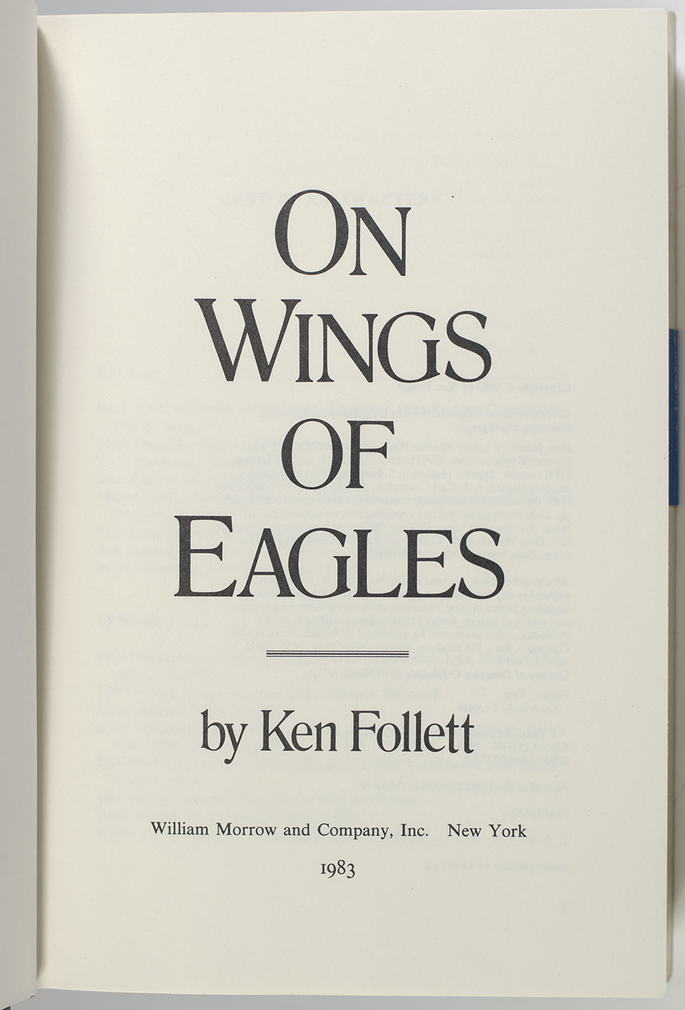 On Wings of Eagles.