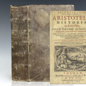 Aristotelis Historia de Animalibus, Ivlio Caesare Scaligero Interprete, cum Ejusdem Commentariis.