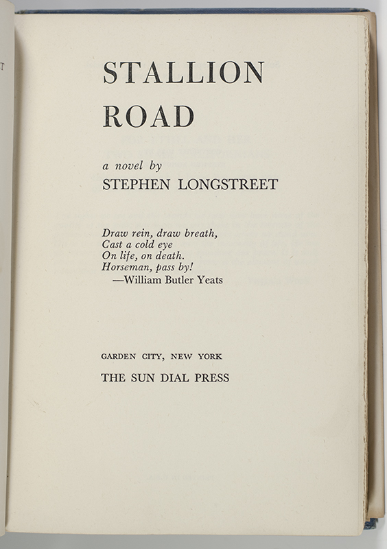 Stallion Road.