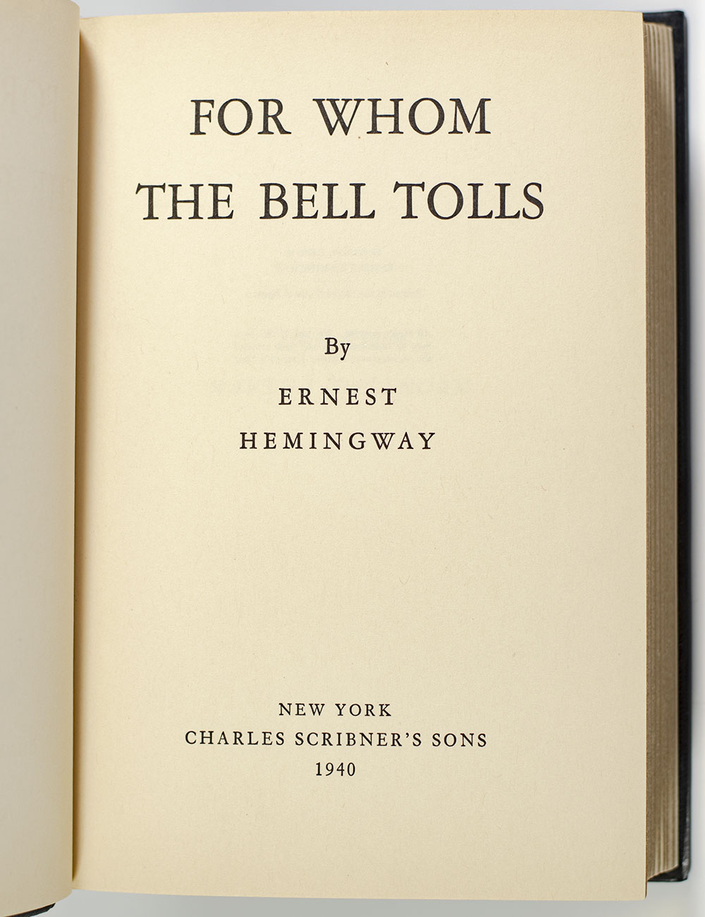 For Whom The Bell Tolls.