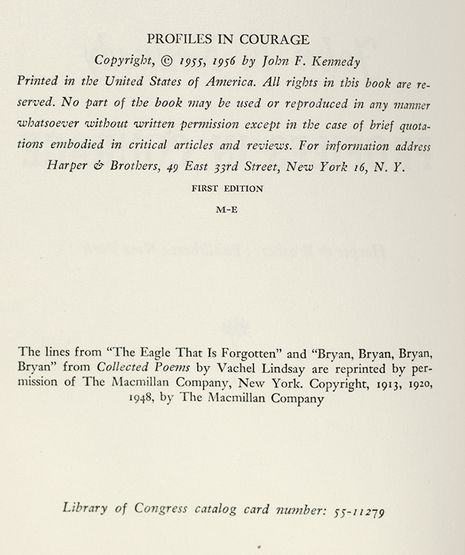 Profiles In Courage.