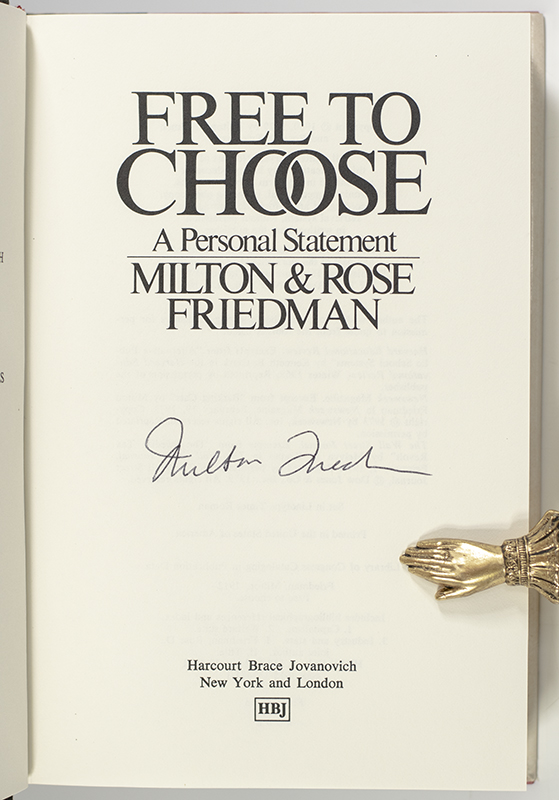 Free To Choose: A Personal Statement.