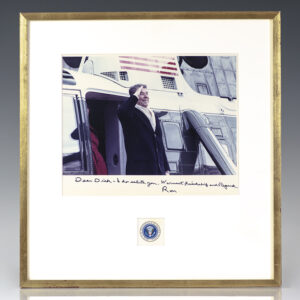 Ronald Reagan Signed Photograph.