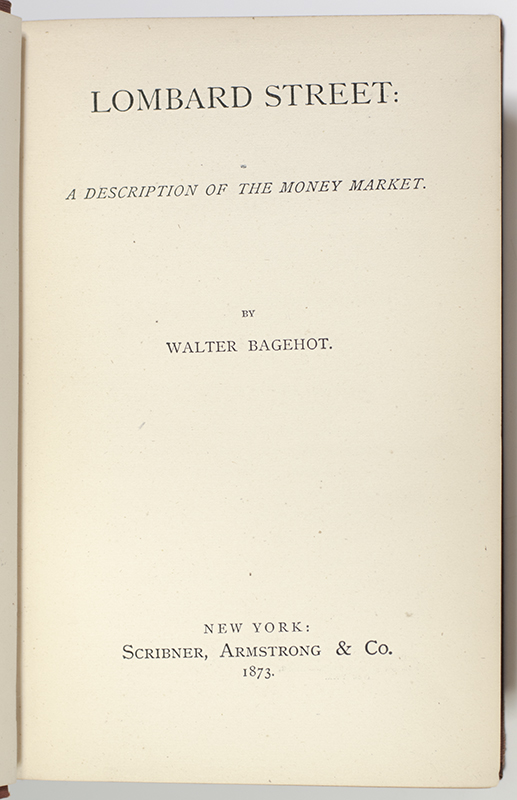 Lombard Street: A Description of the Money Market.