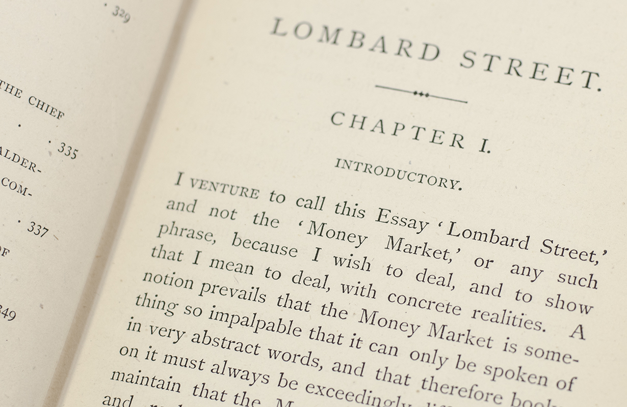 Lombard Street: A Description of the Money Market.