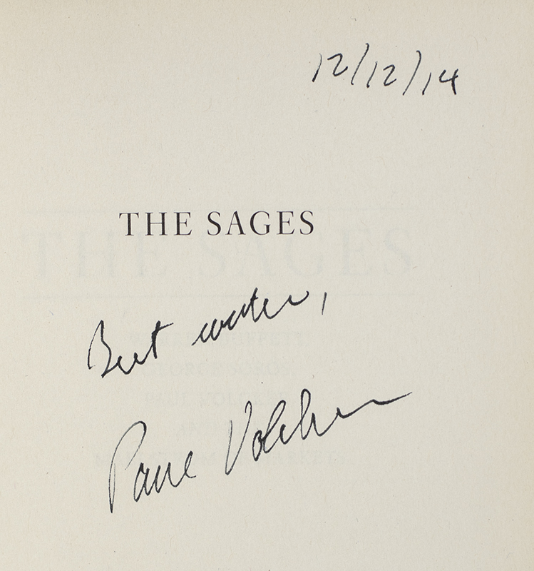 The Sages: Warren Buffett, George Soros, Paul Volcker, and the Maelstrom of Markets.