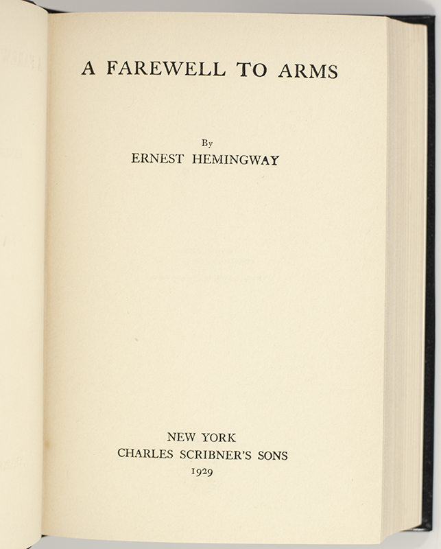 A Farewell To Arms.