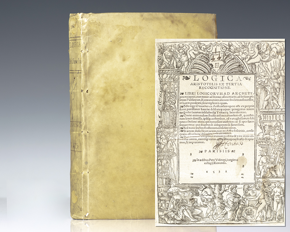 Logica: Aristotelis Ex Tertia Recognitione. Libri Logicorumad Archetypos Recogniti.