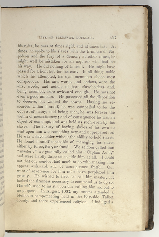 Narrative of the Life of Frederick Douglass.
