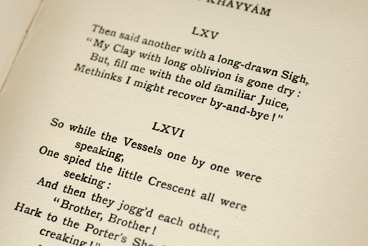 The Rubaiyat of Omar Khayyam.