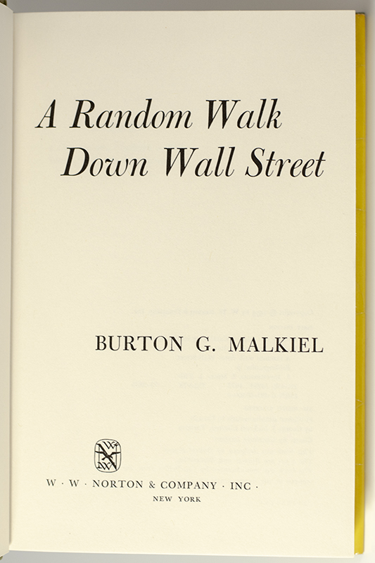 A Random Walk Down Wall Street.