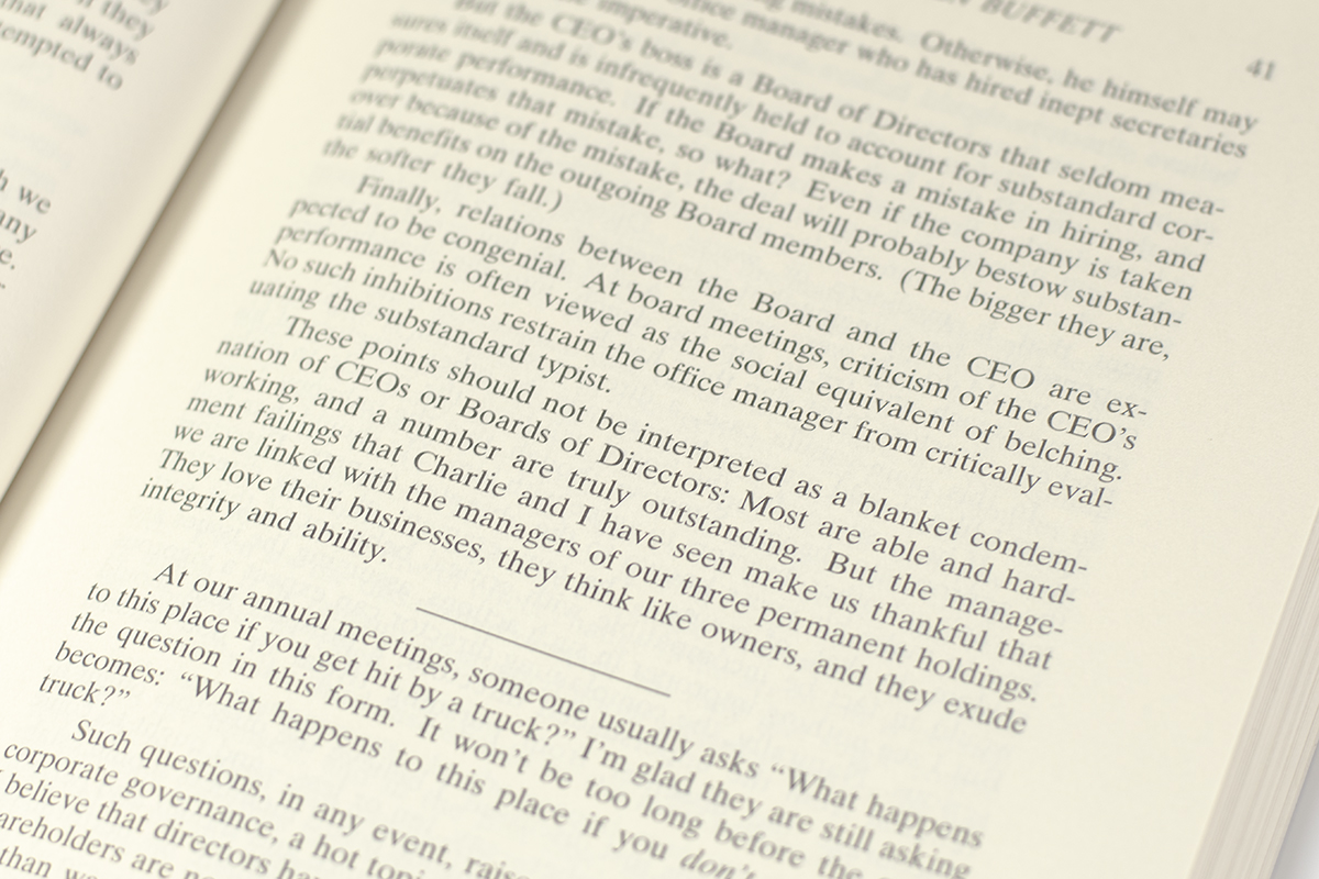 The Essays of Warren Buffett: Lessons for Investors and Managers.