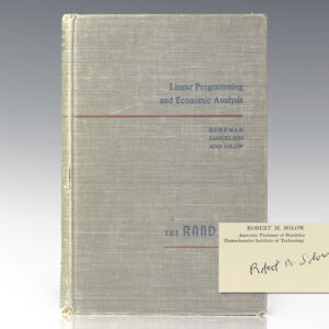 Linear Programming and Economic Analysis.