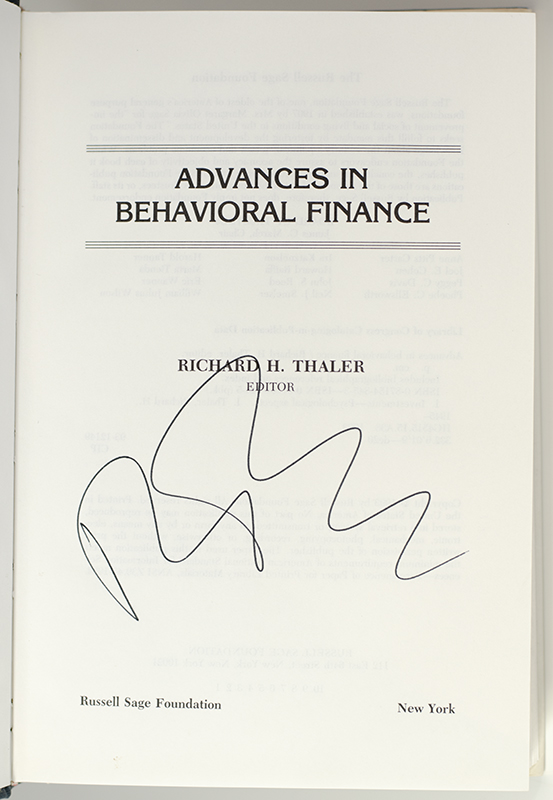 Advances in Behavioral Finance.