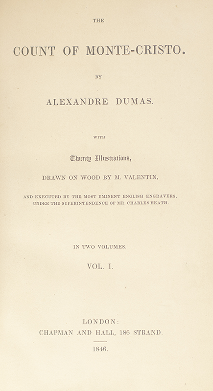 The Count of Monte-Cristo.