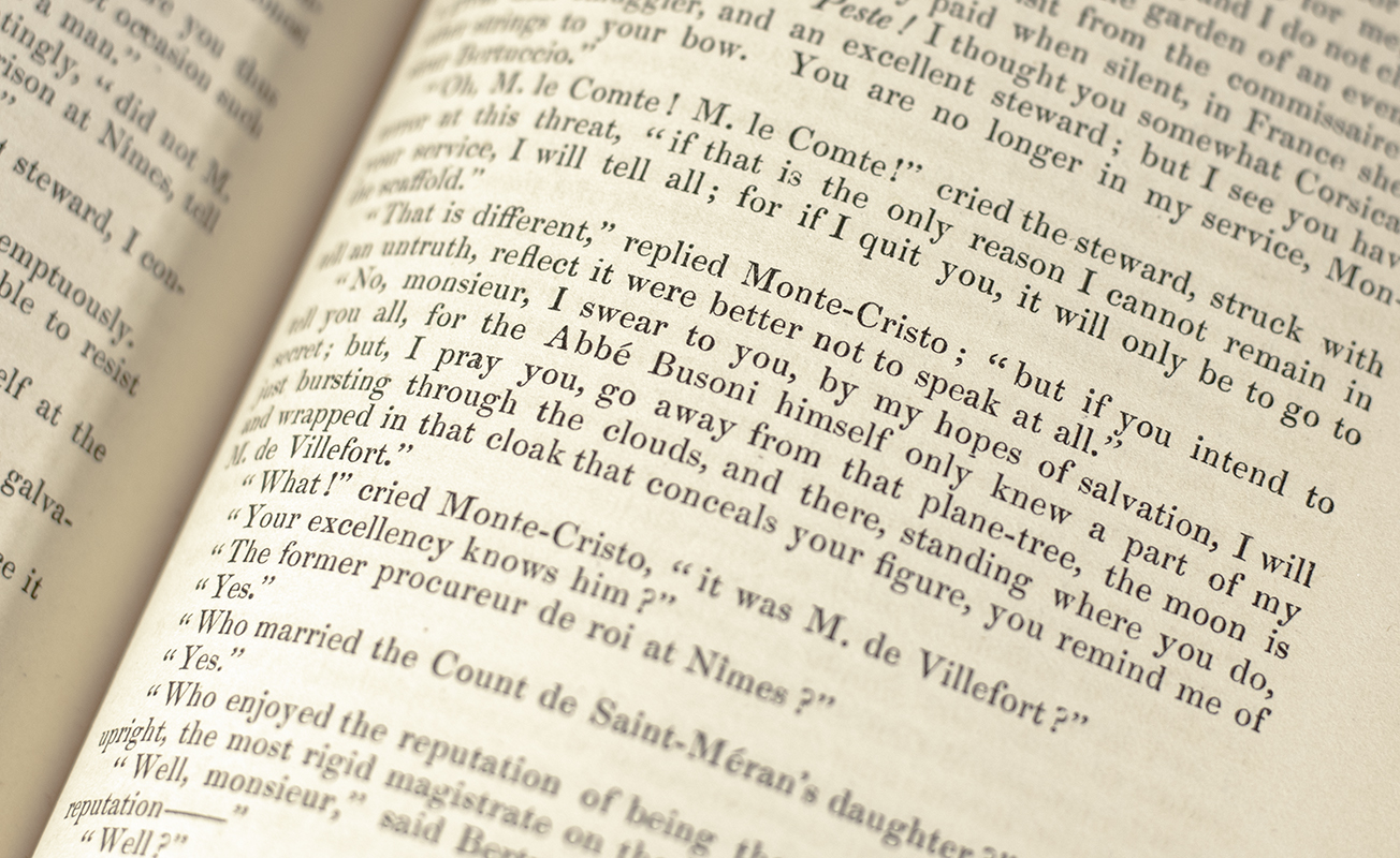 The Count of Monte-Cristo.