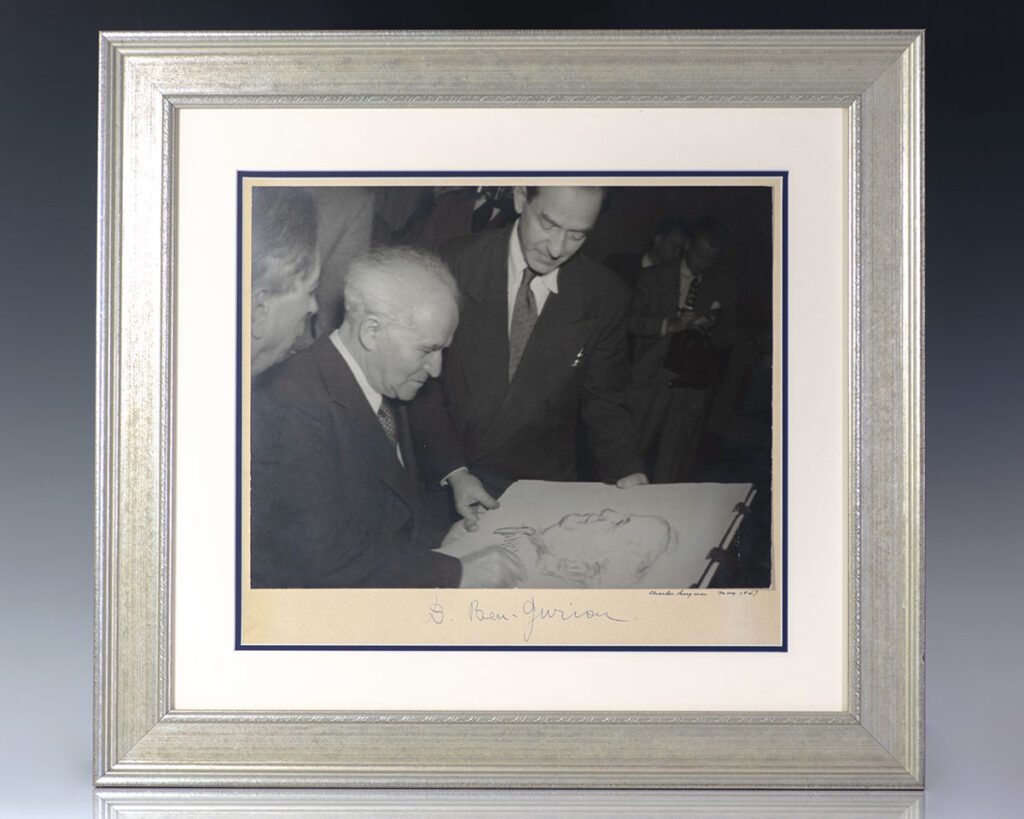 David Ben-Gurion Signed Photograph.