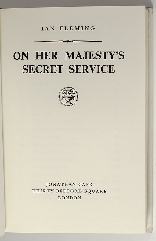 On Her Majesty's Secret Service.