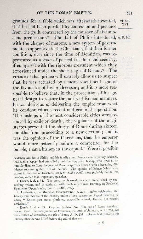 The History of the Decline and Fall of the Roman Empire.