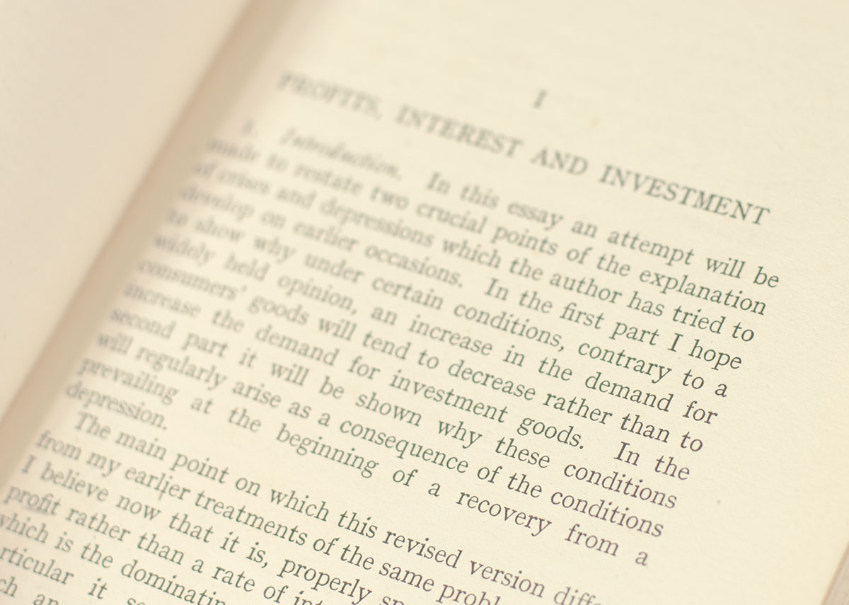 Profits, Interest and Investment and Other Essays on the Theory on Industrial Fluctuations.
