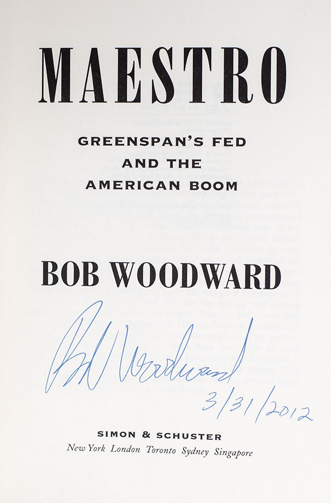 Maestro: Greenspan's Fed and the American Boom.