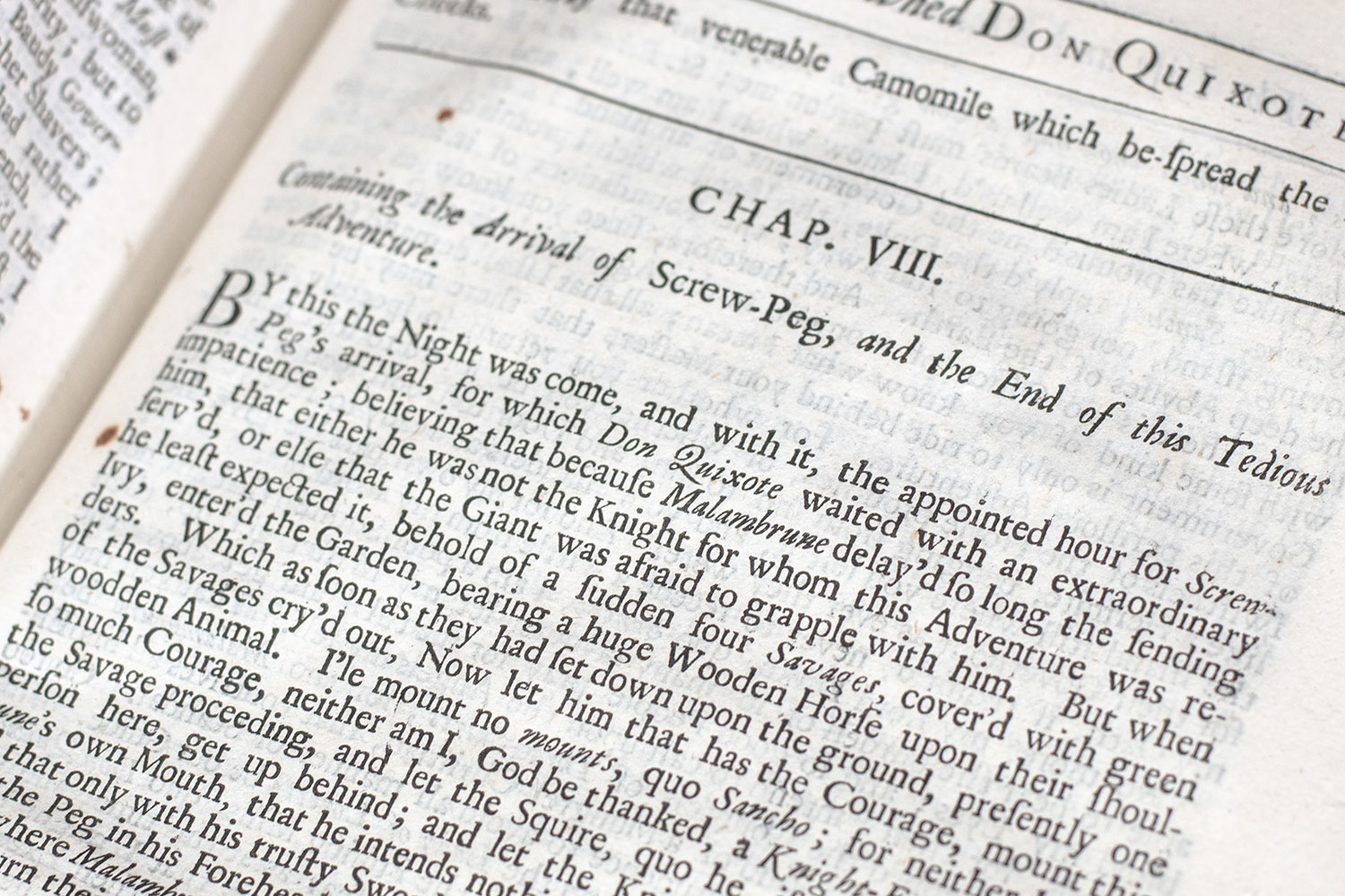 The History of the Most Renowned Don Quixote of Mancha: And his Trusty Squire Sancho Pancha, Now Made English according to the Humour of our Modern Language. And Adorned with several Copper Plates.