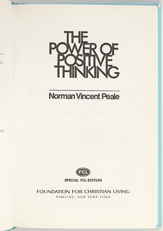 The Power of Positive Thinking.