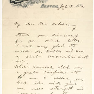 Booker T. Washington Autograph Letter Signed.