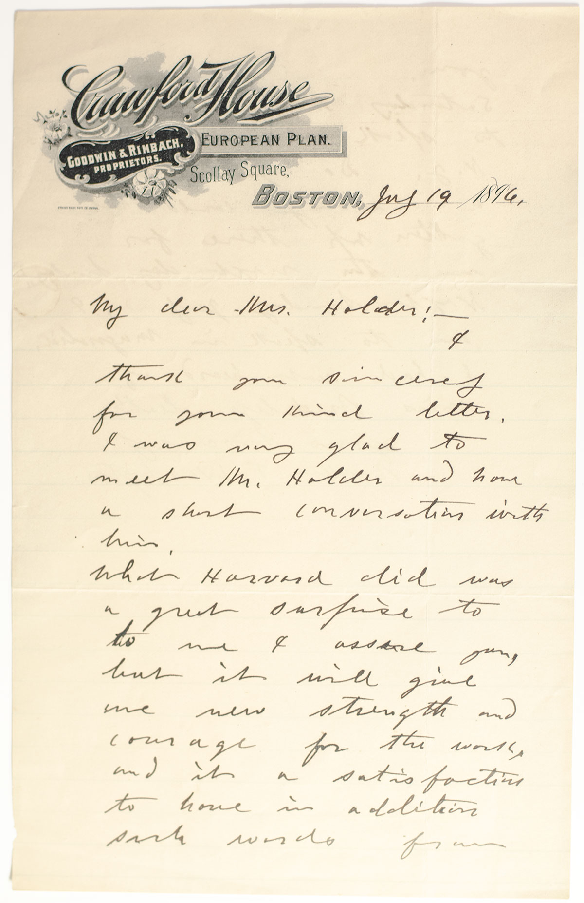 Booker T. Washington Autograph Letter Signed.