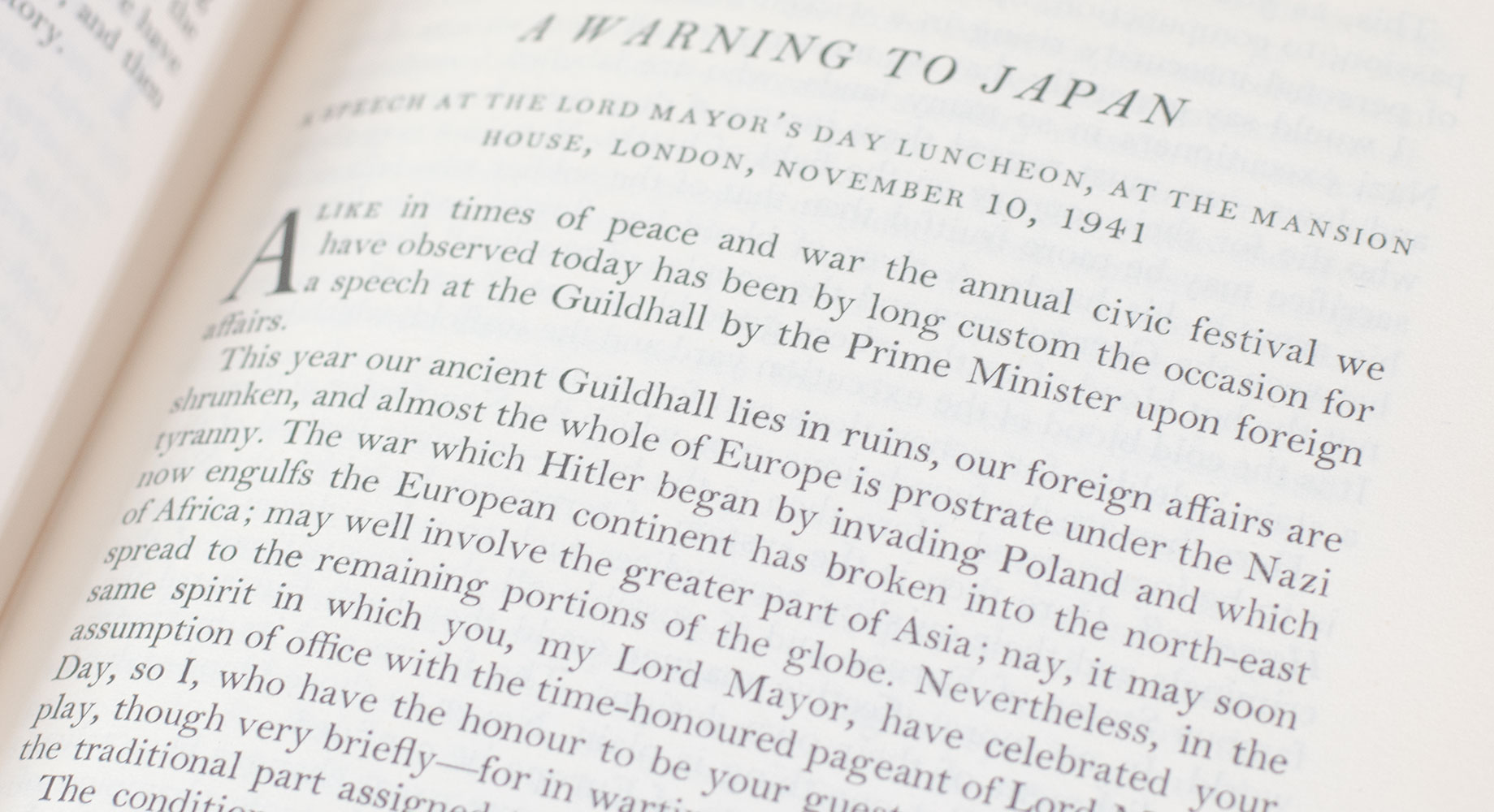 The War Speeches of the Rt. Hon. Winston S. Churchill.