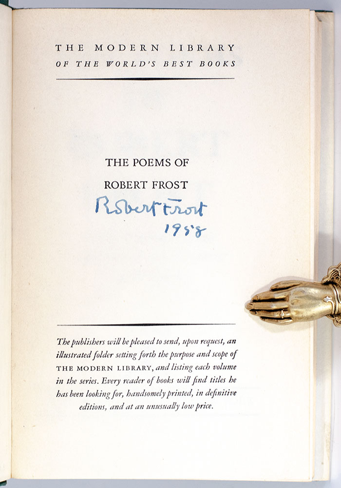 Poems of Robert Frost.