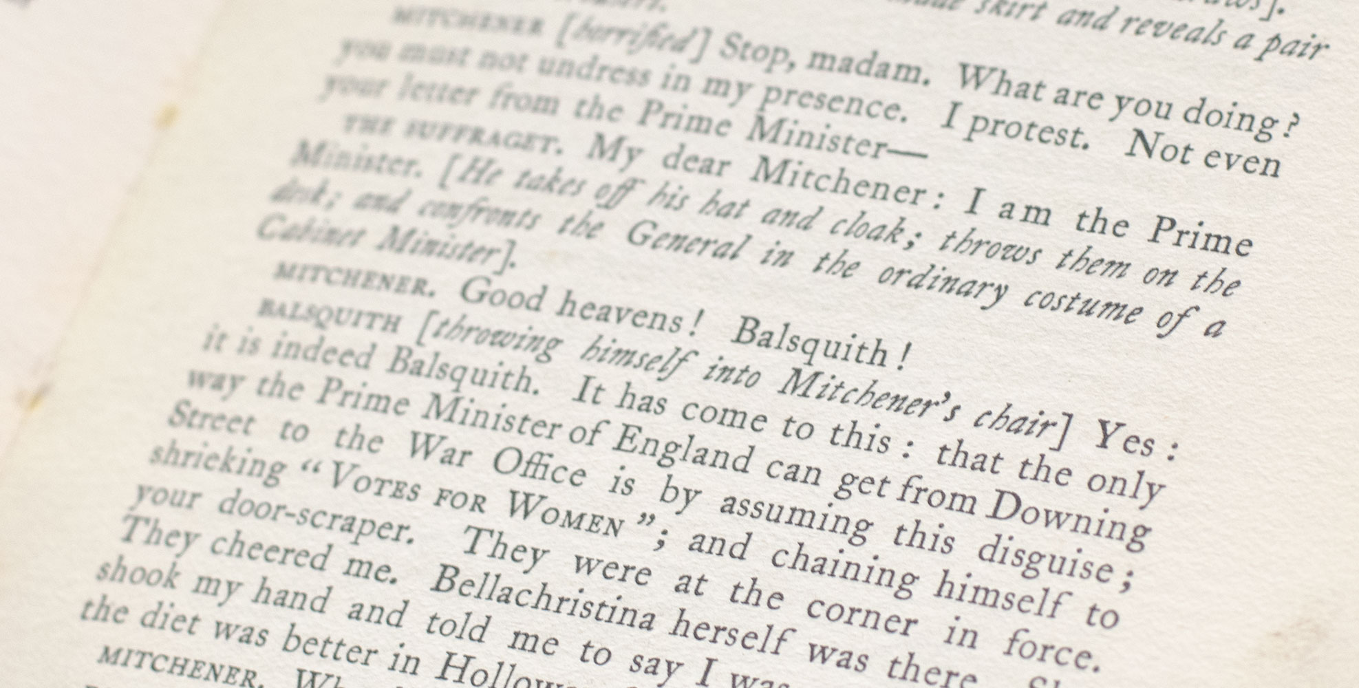 Press Cuttings: a Topical Sketch Compiled from the Editorial and Correspondence Columns of the Daily Papers by Bernard Shaw, as Performed by the Civic and Dramatic Guild at the Royal Court Theatre, London on the 9th July 1909.