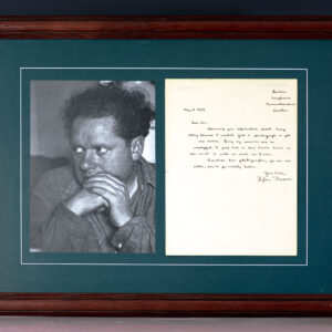Dylan Thomas Autograph Letter Signed.