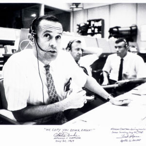 Charlie Duke and Fred Haise Apollo 11 Mission Control Signed Photograph.