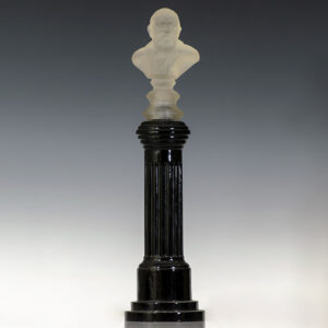 Benjamin Harrison Glass Bust.