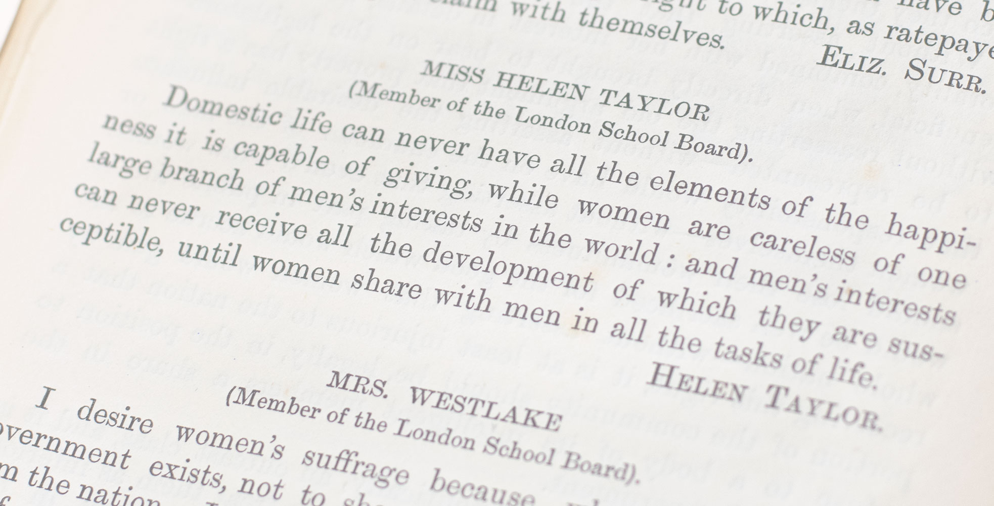 Opinions of Women on Women's Suffrage.