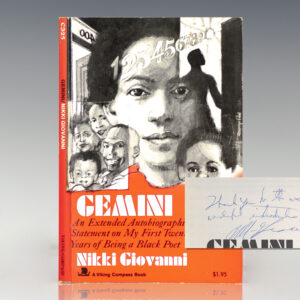 Gemini: An Extended Autobiographical Statement on My First Twenty-Five Years of Being a Black Poet.