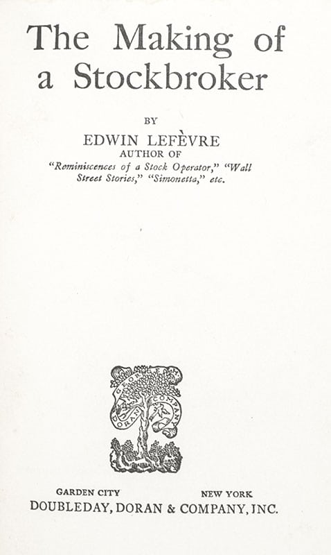 The Making of a Stockbroker