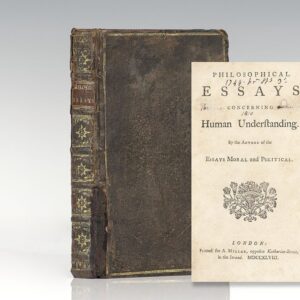 Philosophical Essays Concerning Human Understanding By the Author of the Essays Moral and Political