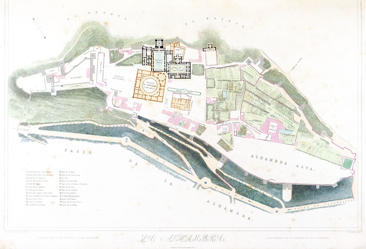 Plans, Elevations, Sections and Details of the Alhambra.