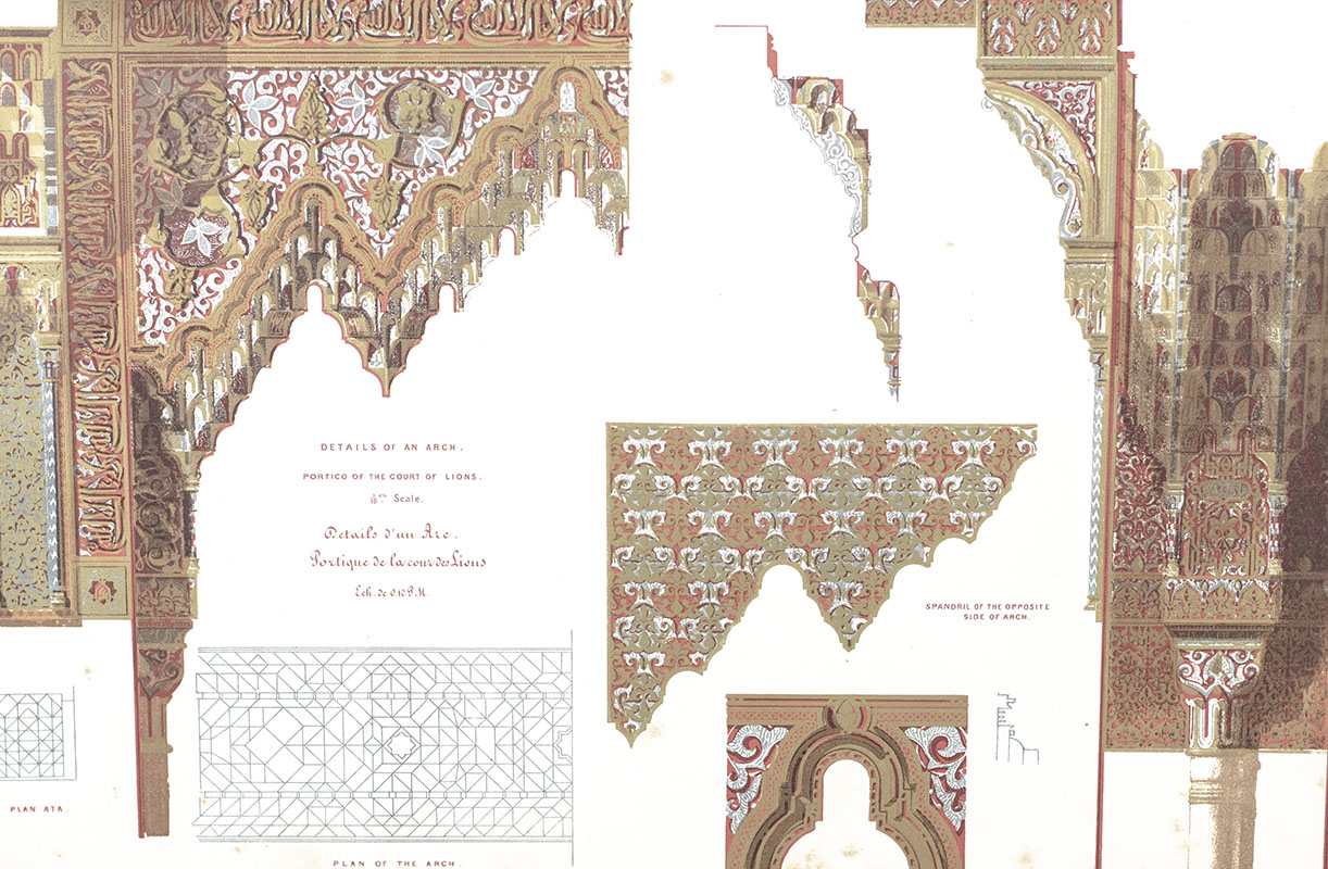 Plans, Elevations, Sections and Details of the Alhambra.