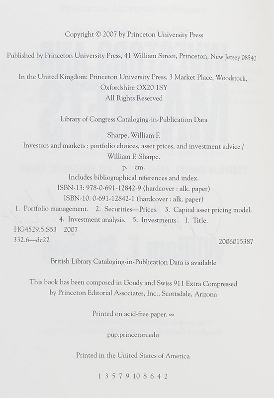 Investors and Markets: Portfolio Choices, Asset Prices, and Investment Advice (Princeton Lectures in Finance)