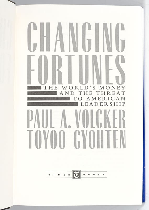 Changing Fortunes: The World's Money and the Threat to American Leadership