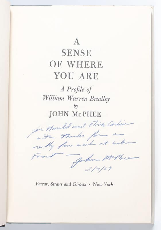 A Sense of Where You Are: A Profile of Princeton's Bill Bradley