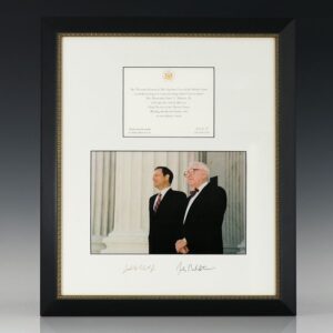 Chief Justice John G. Roberts and Associate Justice John Paul Stevens Signed.