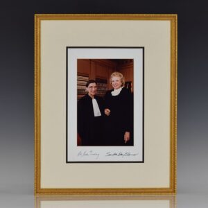 Justices Ruth Bader Ginsburg and Sandra Day O'Connor Signed Photograph.