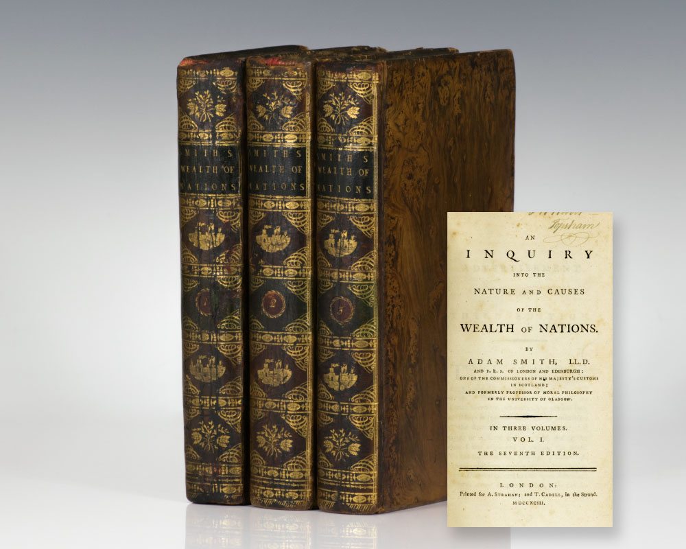 An Inquiry into the Nature and Causes of the Wealth of Nations.