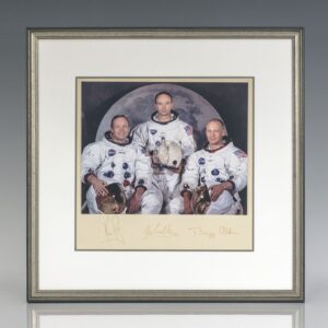 Signed Photograph of Apollo 11 Crew: Neil Armstrong, Michael Collins and Buzz Aldrin.