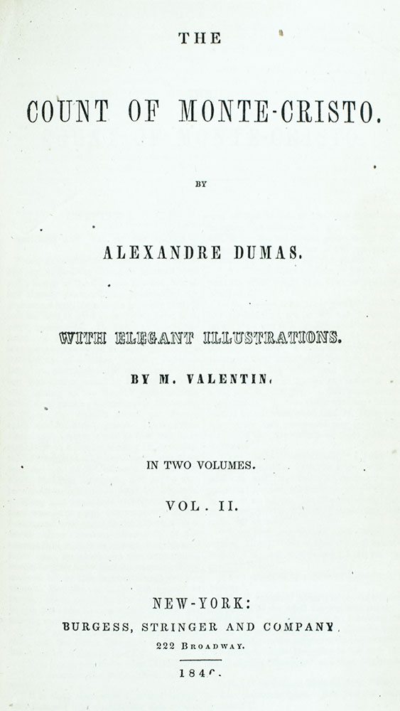 The Count of Monte-Cristo.